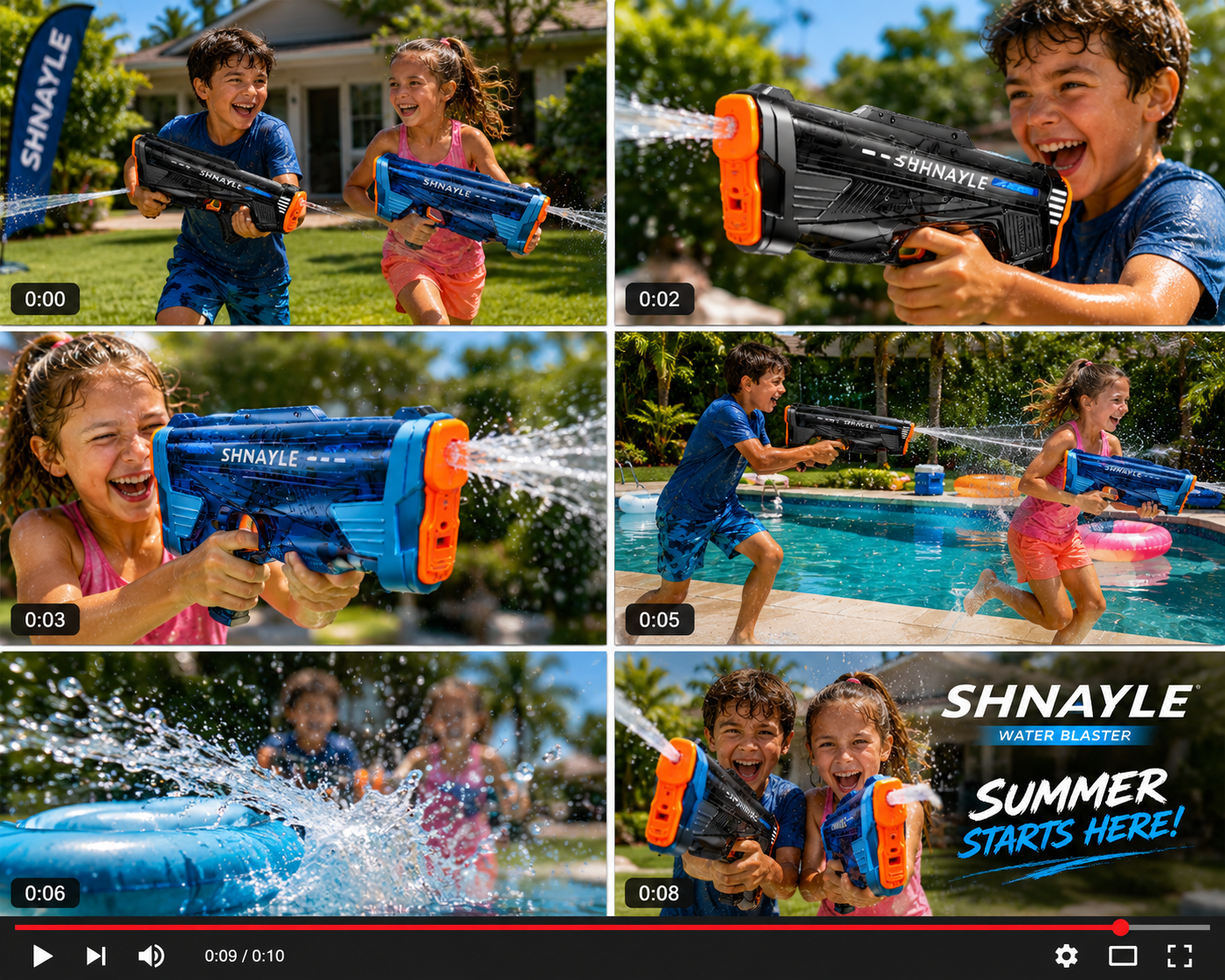 Electric Water blaster  2-Pack – USB-C Rechargeable,