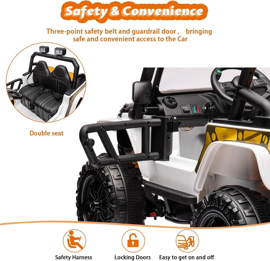 24V 2-Seater Kids Ride-On Truck with Remote Control