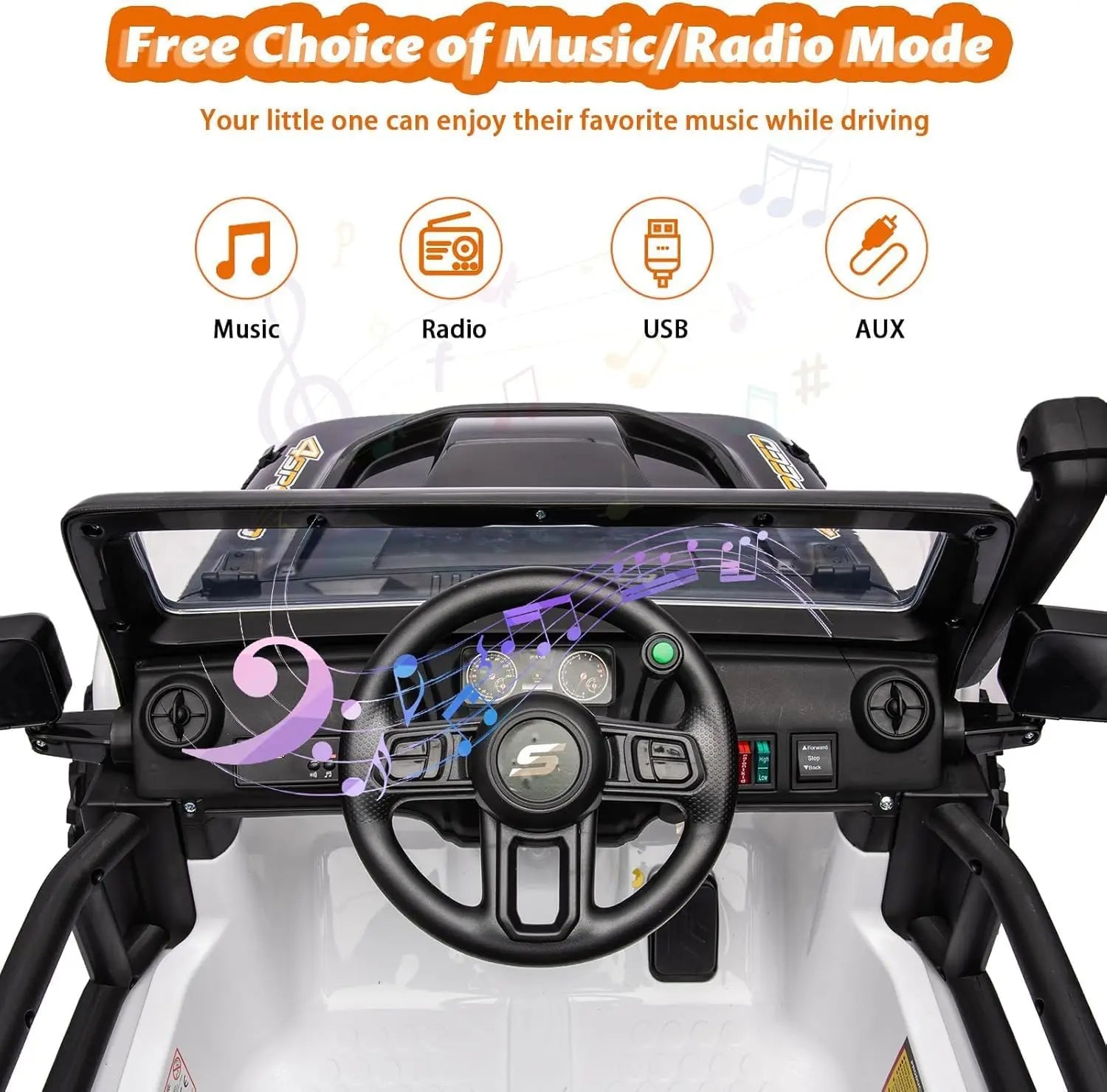 24V 2-Seater Kids Ride-On Truck with Remote Control