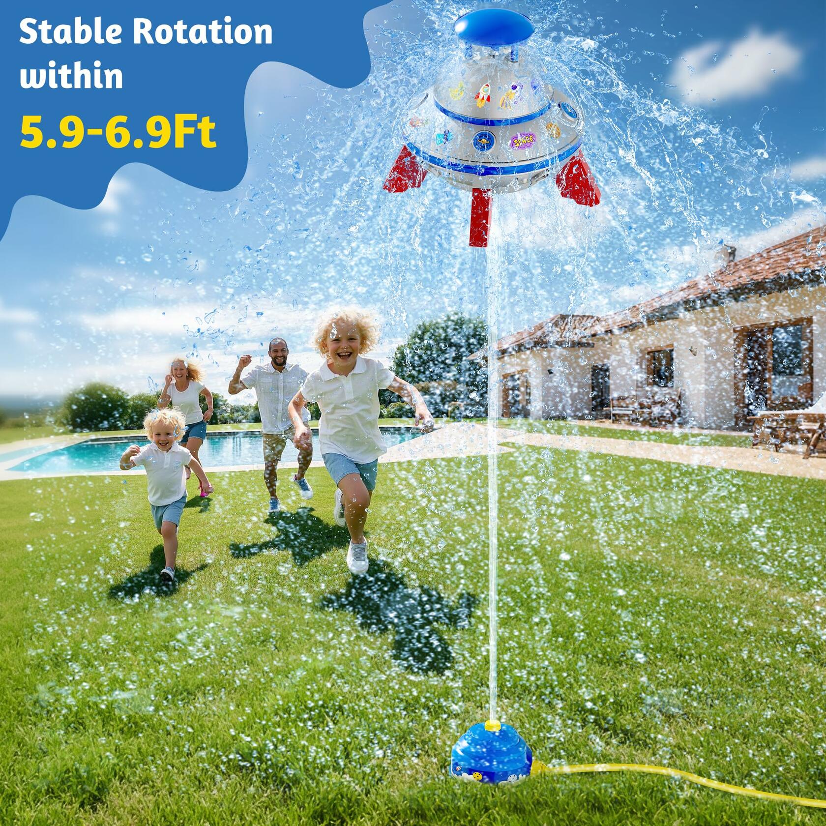 UFO Water Sprinkler Toy for Kids