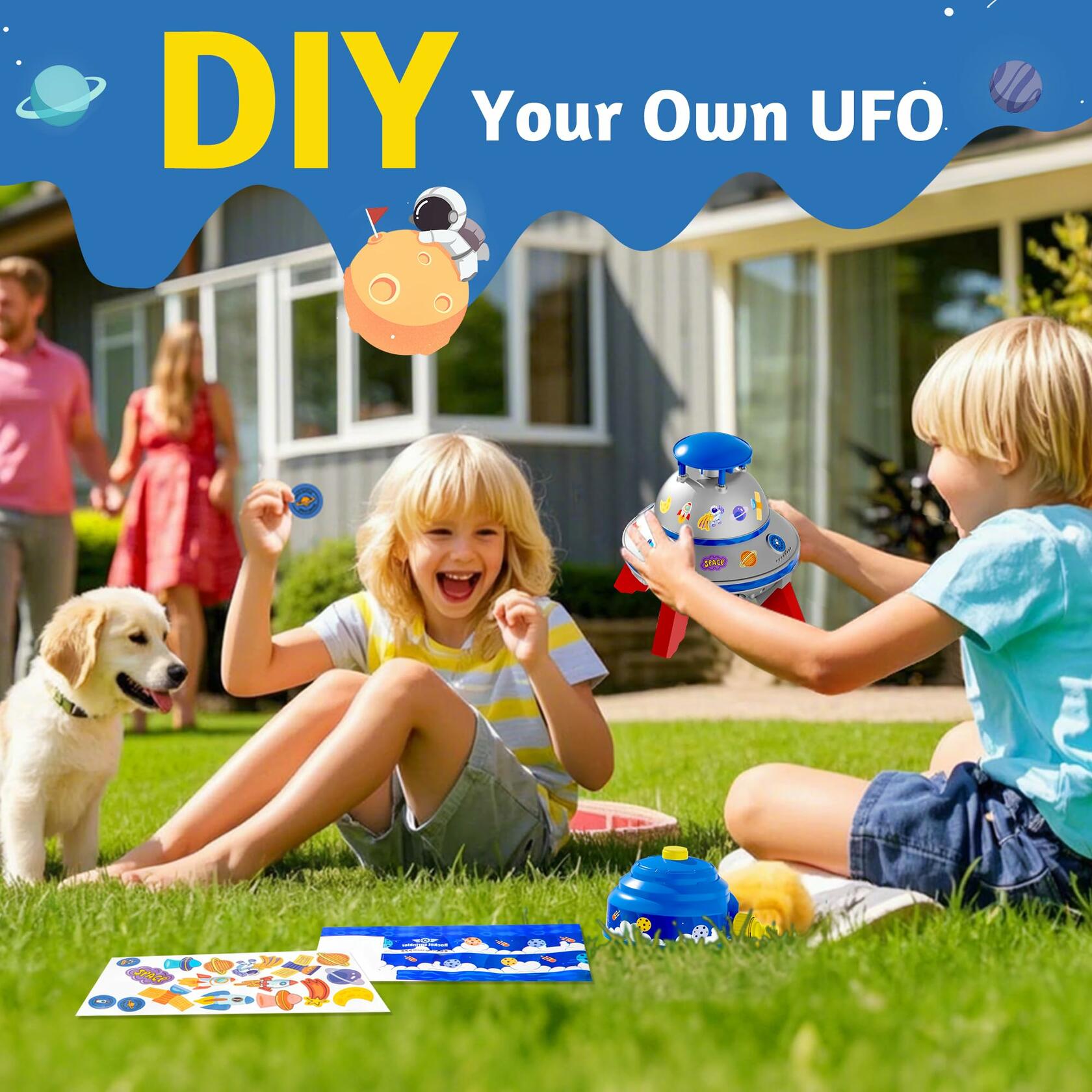 UFO Water Sprinkler Toy for Kids